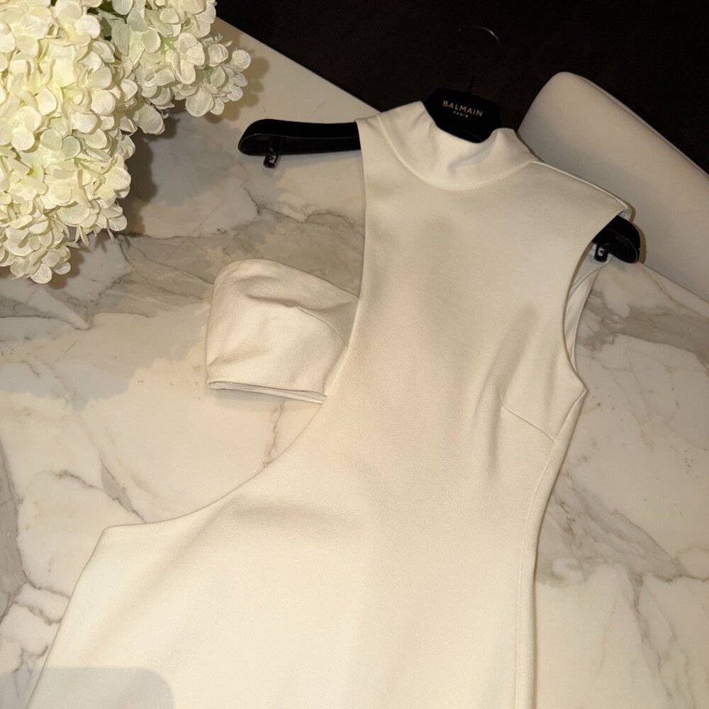 NICHOLAS - Azza Asym Exposed Bra Midi Dress - Picture 8 of 15